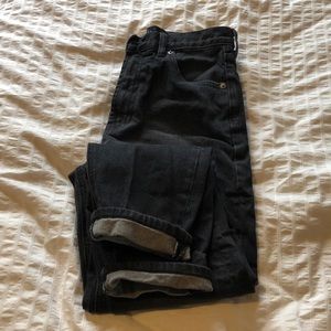 Gap black mom jeans